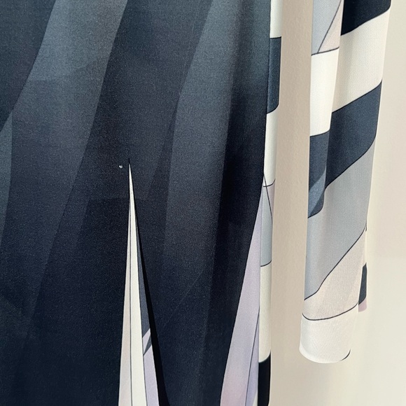 EMILIO PUCCI BLACK MULTI DRESS MODEL 46RL22 SIZE IT 42 / US 8 - Picture 15 of 17